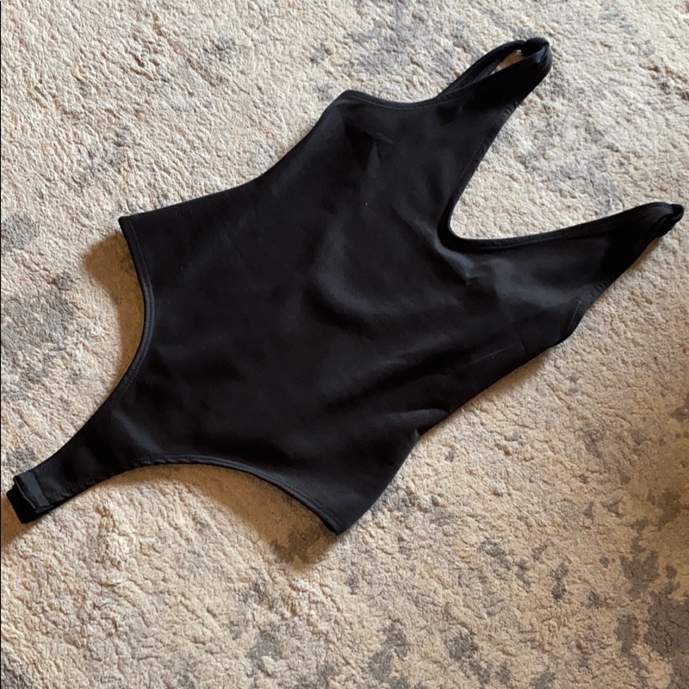 Black leotard bodysuit